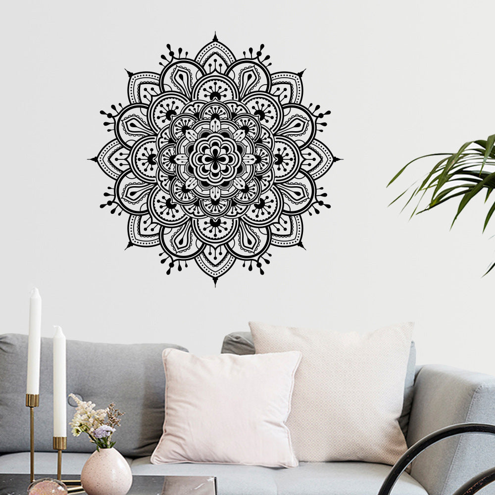 Mandala Etnik Desen Ev Dekor Duvar Sticker Çıkartma Seti