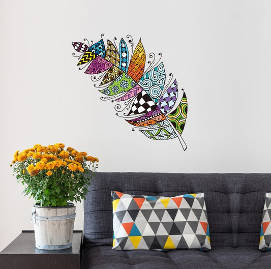 Rengarenk Tüy Bebek & Çocuk Odası Duvar Sticker Çıkartma Seti