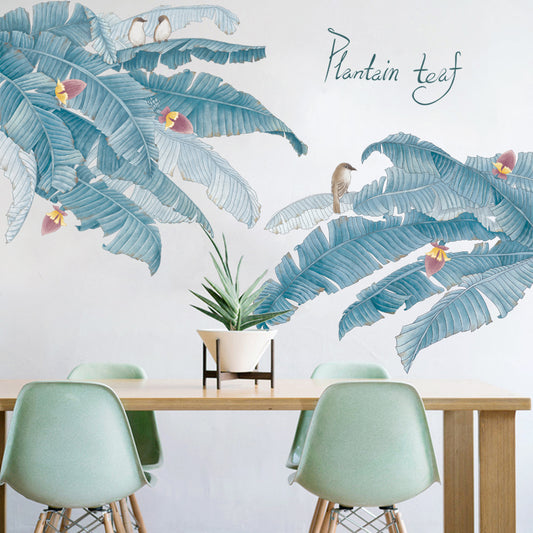 Botanik Bitki Demet Ev Dekor Duvar Sticker Çıkartma Seti