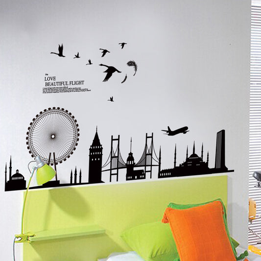 İstanbul Manzaralı Ev Dekor Duvar Sticker Çıkartma Seti