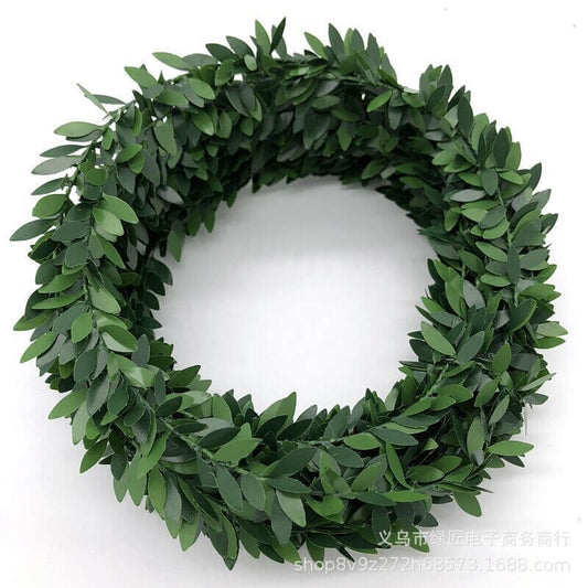 7 metre Sarmaşık Yapay Yeşil Şerit Yaprak Dekoratif Süsleme Ev Bahçe Çiçek