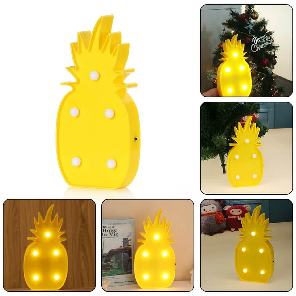 Ananas Led Işıklı Masa Duvar Gece Lambası