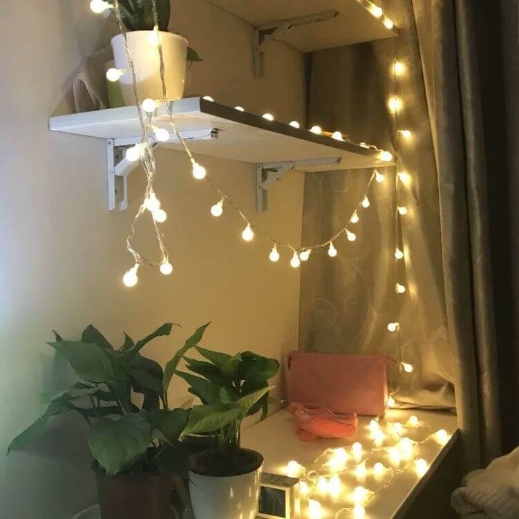 3 Metre Pilli Led Işıklı Ampul Toplar Animasyonlu Aydınlatma Çocuk Bebek Odası Organizasyon Süsleme