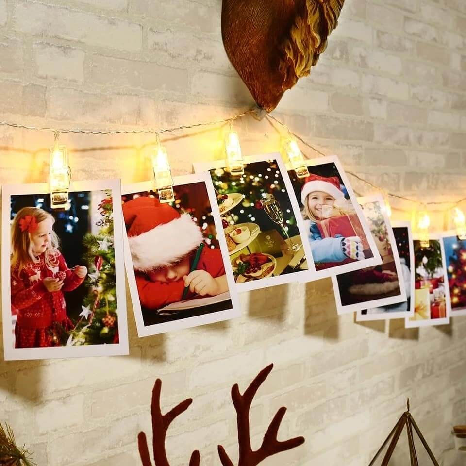 3 metre Pilli Led Işıklı Fotoğraf Mandalları Çocuk Bebek Odası Dekoratif Organizasyon Süsleme