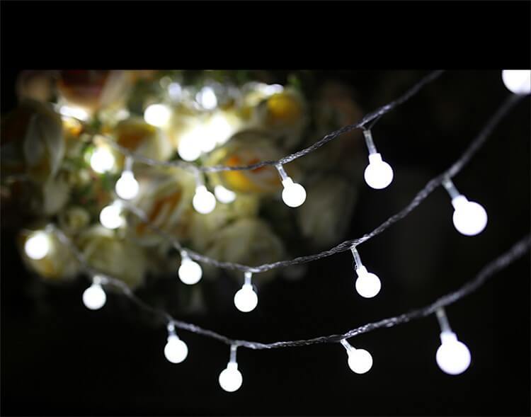 4 Metre Pilli Beyaz Led Işıklı Ampul Toplar Dekoratif Ev Aydınlatma Organizasyon Süsleme
