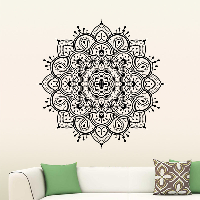 Mandala Etnik Desen Ev Dekor Duvar Sticker Çıkartma Seti