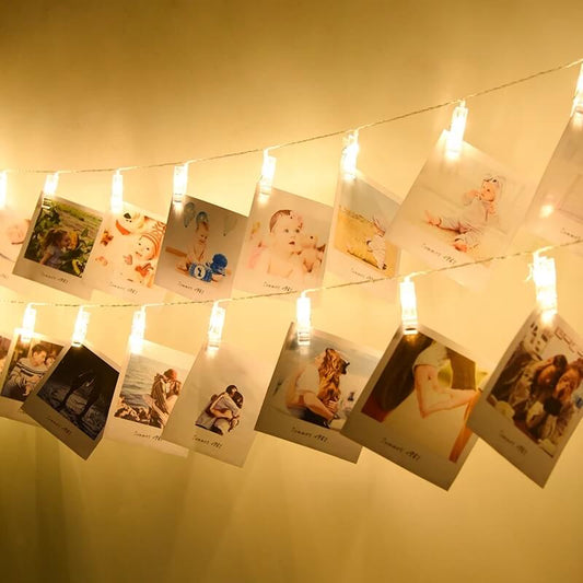 1,5 metre Pilli Led Işıklı Fotoğraf Mandalları Animasyonlu Çocuk Bebek Odası Aydınlatma Organizasyon