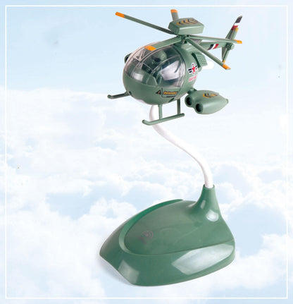 Helikopter Şarjlı Gece Masa Lambası Dokunmatik 3 Farklı Led Işıklı Bebek Çocuk Odası