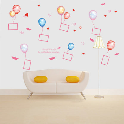 Çerceveli Balonlar Bebek & Çocuk Odası Duvar Sticker Çıkartma Seti