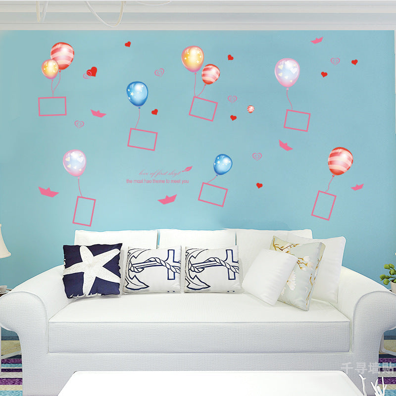 Çerceveli Balonlar Bebek & Çocuk Odası Duvar Sticker Çıkartma Seti