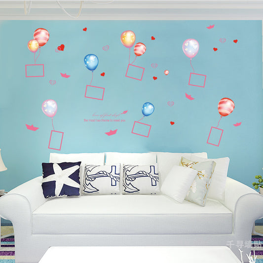 Çerceveli Balonlar Bebek & Çocuk Odası Duvar Sticker Çıkartma Seti