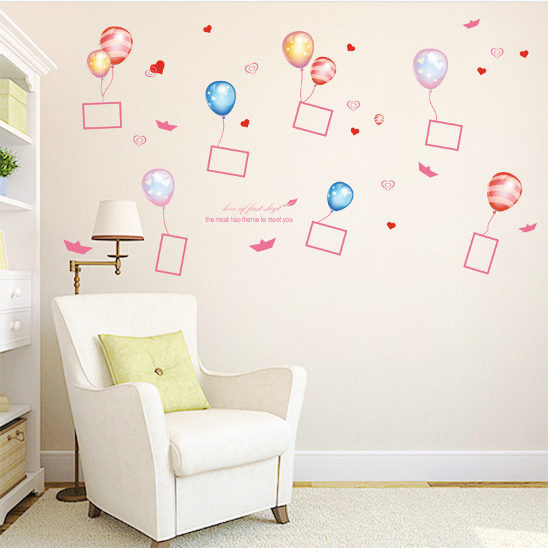 Çerceveli Balonlar Bebek & Çocuk Odası Duvar Sticker Çıkartma Seti