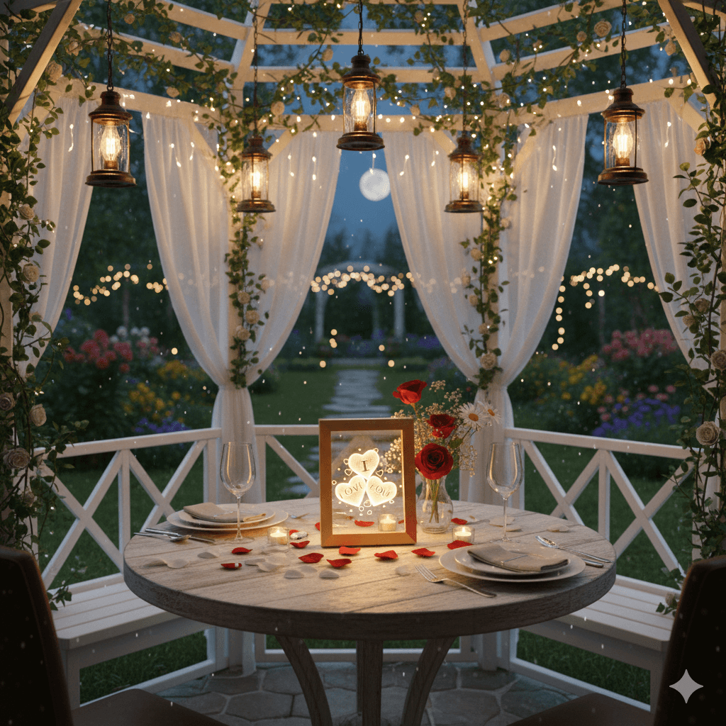 Ahşap 3D Üç Boyutlu I Love You Çerçeve Gece Masa Lambası Sevgiliye Hediye