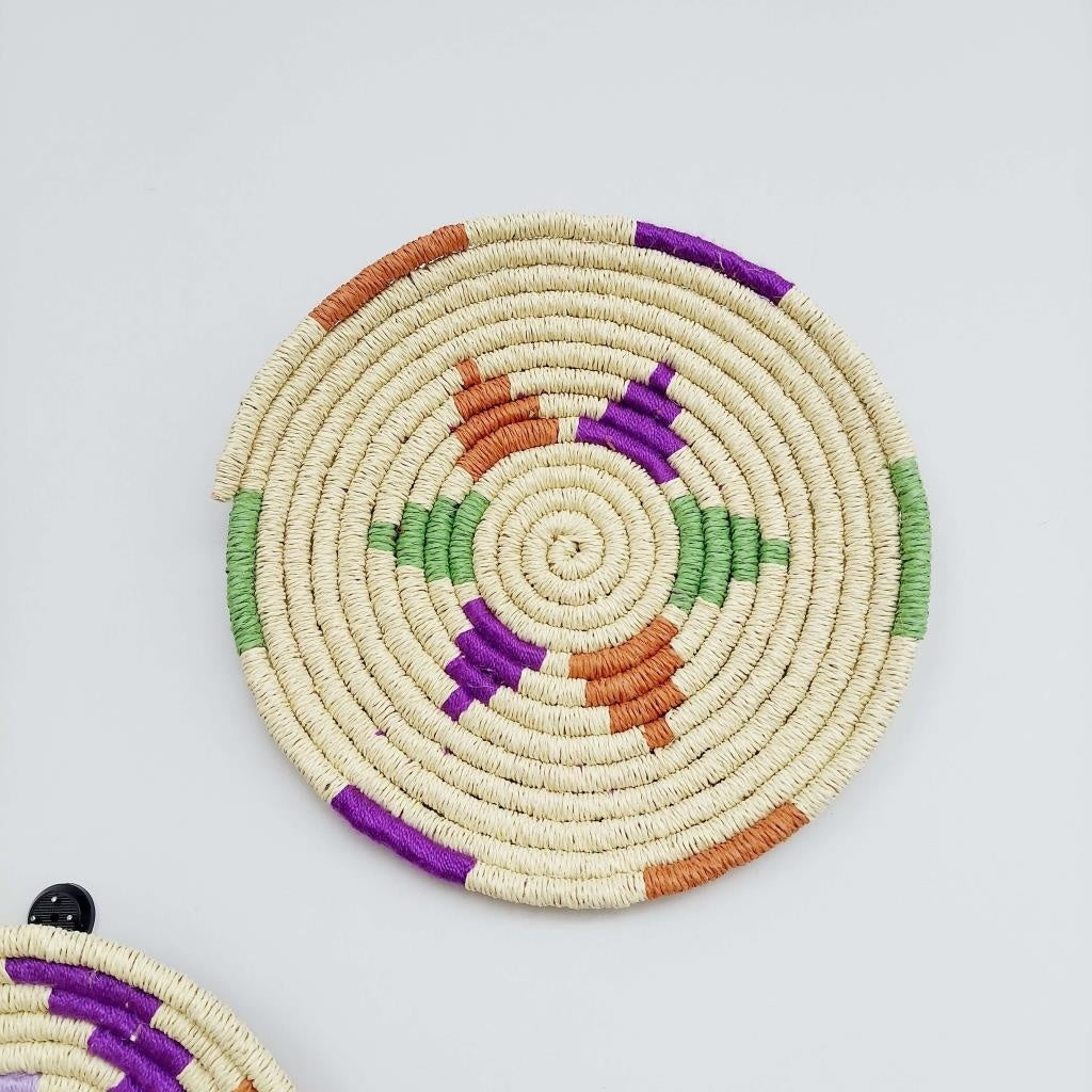 Elmas 23-23-19 cm 3lü set El Yapımı Dekoratif Hasır Duvar Tabağı Bohem Afrikan Etnik Ev Dekorasyon Aksesuarı