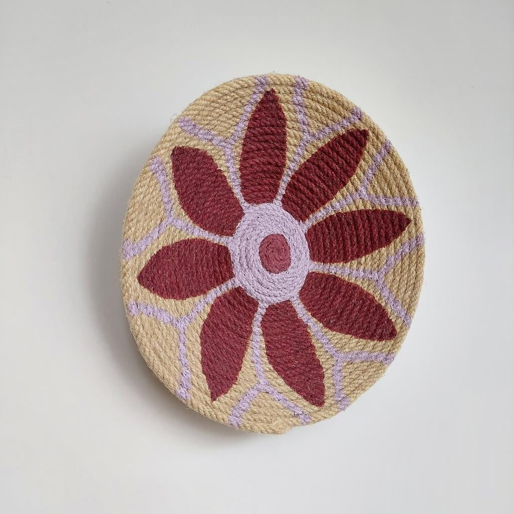 Pega 30 cm El Yapımı Dekoratif Hasır Duvar Tabağı Bohem Afrikan Etnik Ev Dekorasyon Aksesuarı