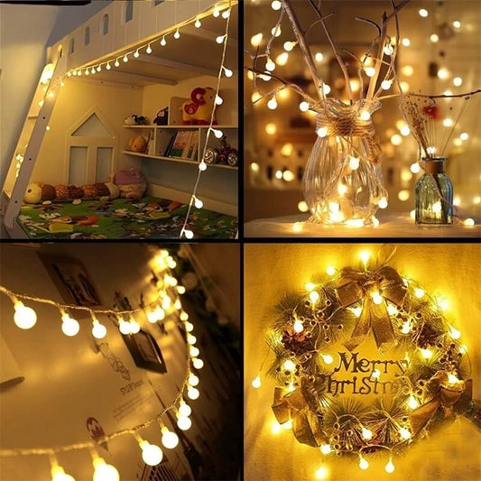 2 metre Pilli Led Işıklı Ampul Toplar Animasyonlu Aydınlatma Çocuk Bebek Odası Organizasyon Süsleme