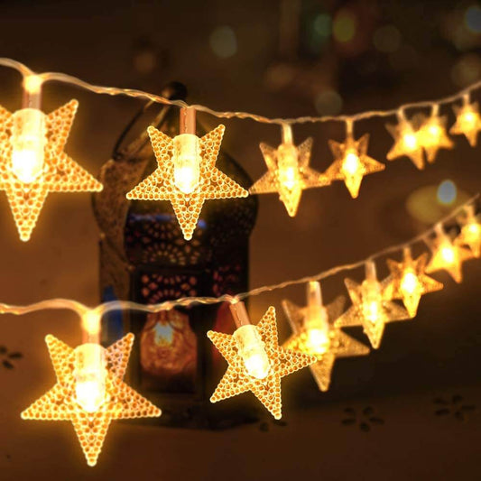 3 Metre Pilli Led Işıklı Yıldız Dizeleri Animasyonlu Aydınlatma Ev Dekorasyonu Organizasyon Süsleme