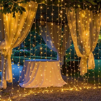 2X2 Metre Fişli Perde Led Işıklar Animasyonlu Eklemeli Dekoratif Organizasyon Dükkan Süsleme Ramazan Yılbaşı