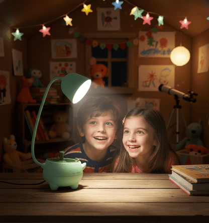 Özel Tasarım Pet Şarjlı Gece Masa Lambası Dokunmatik 3 Farklı Led Işıklı Hediyelik Çocuk Odası